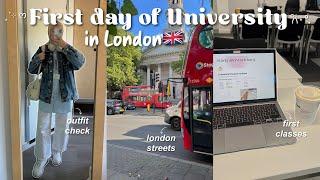 First day of university vlog  international student in London