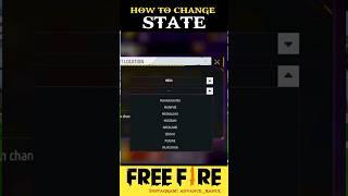 How to Change State Region in free fire   #shorts #viral #freefireshorts How to change location