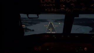 LANDING AT BARDUFOSS  Cockpit view