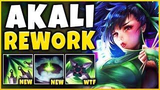 WTF? NEW AKALI REWORK IS 100% BEYOND BROKEN S9 REWORKED AKALI GAMEPLAY - League of Legends