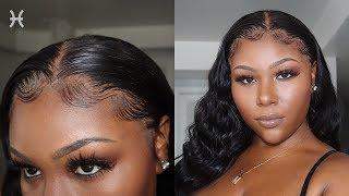 EASY STEP BY STEP FRONTAL BABY HAIR TUTORIAL  NATURAL AND LAID  EULLAIR