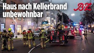 25 Personen aus brennendem Haus gerettet  Kellerbrand in Hermannstraße