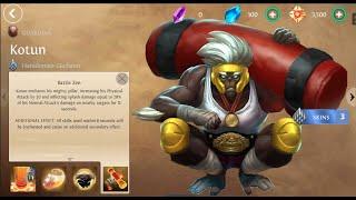 iOS HEROES OF ORDER AND CHAOS Haradonian Gladiator KOTUN