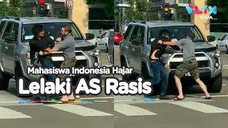 Mahasiswa Indonesia Pukul KO Warga AS Rasis