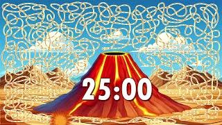 25 Minute Volcano  Timer Bomb   Confetti Eruption