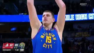 Nikola Jokic closed the #Nuggets win over Portland like the 2x #MVP