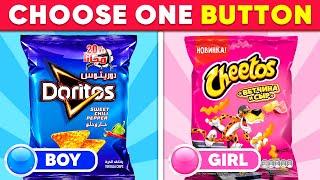 Choose One Button BOY or GIRL INSIDE OUT 2 Edition  Dino Quiz