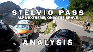 How to RIDE Stelvio Pass SAFELY The 48 hairpin turns - Mountain Pass Analysis