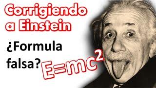 Energía igual a masa por c al cuadrado E=mc². ¿Esta fórmula es correcta?