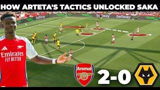 How Artetas Tactics Unleashed Saka Against Wolves  Arsenal vs Wolves 2-0  Tactical Analysis