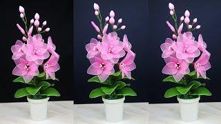 How to make nylon stocking flowers  Stocking flower making