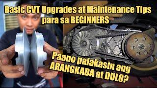 Murang CVT UPGRADES at MAINTENANCE for BEGINNERS Paano magtono ng KALKAL PULLEY?