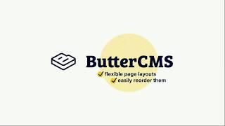 Tutorial Create dynamic landing pages using ButterCMS Components