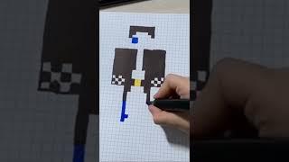 How to draw Mr.Shadyman малюнки по клітинкам