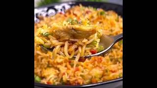 Chicken Schezwan Fried Rice Recipe  Schezwan Fried Rice  Quick Schezwan Fried Rice  #shorts