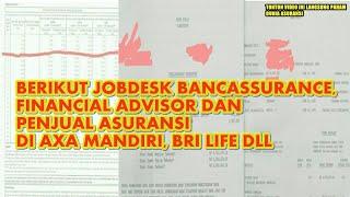 Pekerjaan Bancassurance & Financial Advisor di Perusahaan Asuransi AXA Mandiri BRI Life dll