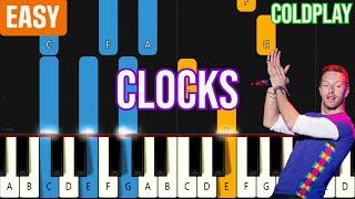 Coldplay - Clocks  EASY Piano Tutorial for Beginners