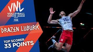 Most Powerful Spikes by Drazen Luburic    Top Scorer  VNL 2021