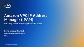 Amazon VPC IP Address Manager  Creating Pools to Manage Your IP Space  Amazon Web Services