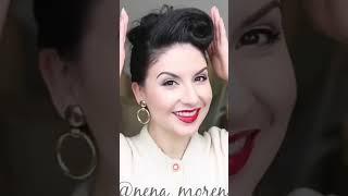 Retro Hairstyle tutorial #hairstyle #retrostyle