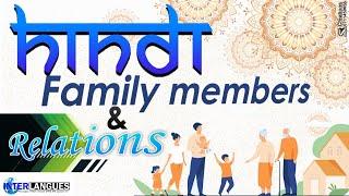 Family Members & Relations in Hindi