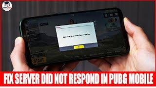 How To Fix Server Did Not Respond in PUBG Mobile  Global  BGMI