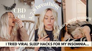 I Tried 5 Viral Sleep Hacks In A Week To See If I Could Cure My Insomnia - & it worked #ad