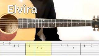 Oscar Maydon Gabito Chino - Elvira Easy Guitar Tutorial Tabs