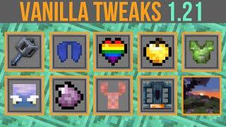 Minecraft 1.21 Vanilla Tweaks  Pride Hearts 3D Mace & Custom Haunches