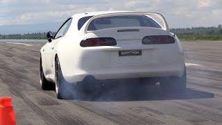 1250HP Toyota Supra TURBO 2JZ - 312.15 kmh in 12 Mile Run