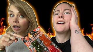 We Did The FIRE GUMMY BEARS Challenge - Hailee And Kendra