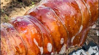 Nagluto ako ng lechon belly sa bukid Dahil birthday ni Tatay  KaMangyan Vlogs