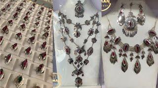 زیورات هزارگی  زیورات نقره هزارگی  گردنبند انگشتر دستبند گوشواره و گانه  Hazaragi jewelry