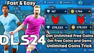 DLS 24 Trick  How to Get Unlimited Coins and Gems in Dream League Soccer 2024  Free Coins