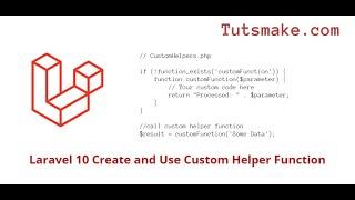 Laravel 10 Create and Use Custom Helper Function