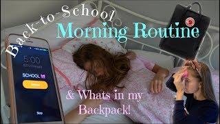 Back to School Morning Routine & Whats in my Backpack