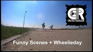 Funny scenes + Wheelieday  #crossradler