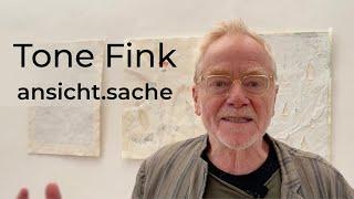 Tone Fink in seiner Ausstellung ansicht.sache in der Galerie Ulrike Hrobsky