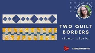 Two easy quilt borders video tutorial