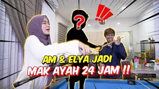 AM & ELYA JADI MAK AYAH 24 JAM  - BABY COMEL BANYAK RAGAM 