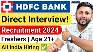 HDFC Bank Recruitment 2024  Bank Job Vacancy 2024  HDFC Bank Job Apply Online 2024  Private Bank