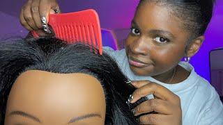 ASMR Relaxing Hair Combing Brushing & Scalp Massage ‍️