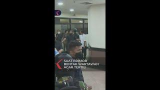 Momen Brimob Bentak Wartawan Saat Liput Sidang Sambo #shorts