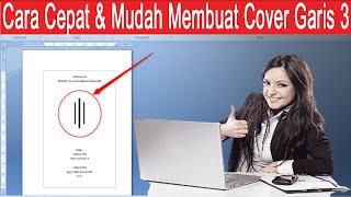 cara membuat cover makalah garis 3 di microsoft word