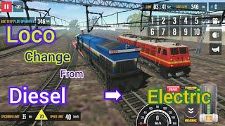 Indian Train Sim 2023 Mission Mode Loco  Change From Diesel To ElectricIndian Train Sim 2023