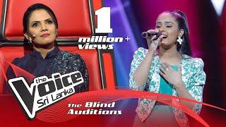 Hansi Shalika - Mal Sara Hee Sarin මල්සර හී සරින්  Blind Auditions  The Voice Sri Lanka