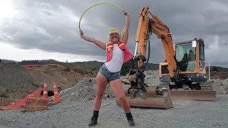 Construction Site Dancer - Sexy Hula Hoop Dance By Joy Donaldson