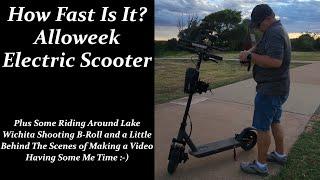 HOW FAST IS IT?  Alloweek Electric Scooter  B Roll  Behind the Scenes  Just Having Some Fun