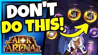 DONT MAKE THESE MISTAKES AFK ARENA