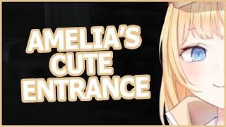 Amelia Watsons Cute Entrance Hololive EN